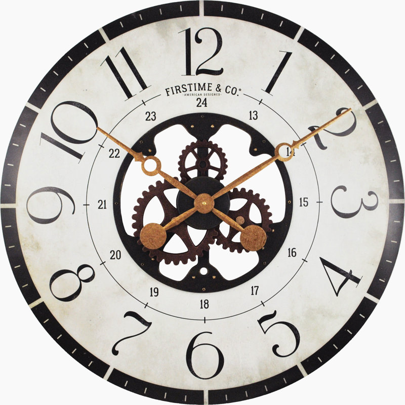 Oversized Deseret Gears 27" Wood Wall Clock & Reviews Joss & Main